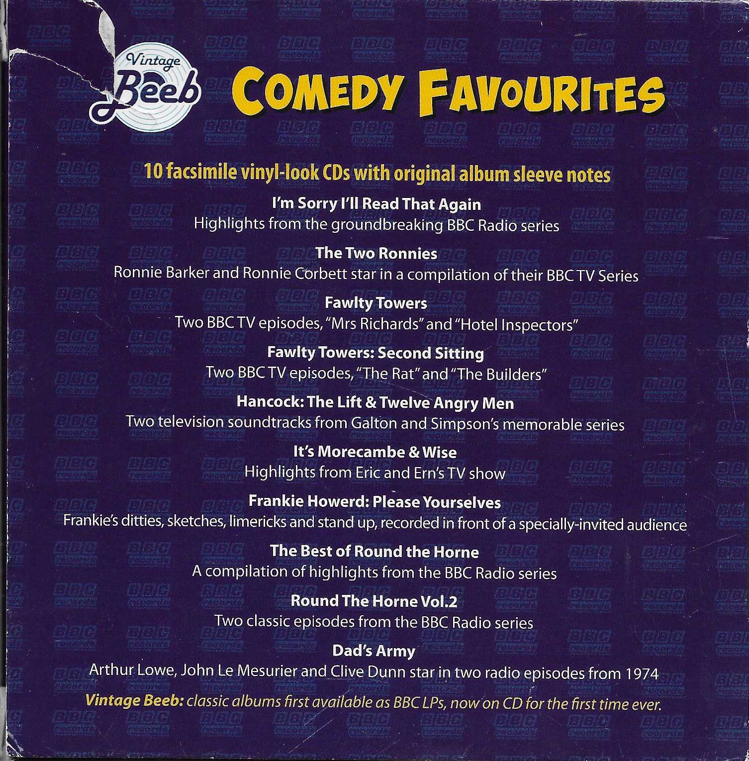 Picture of ISBN 978-1-4458-6151-7 Vintage Beeb - Comedy favourites by artist Various from the BBC records and Tapes library